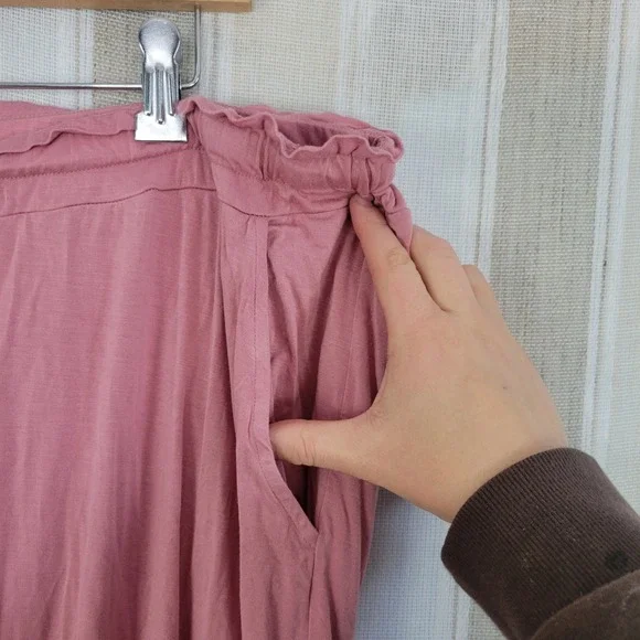 Posh Peanut Bamboo Pajamas Set Mauve Pink Size 2XL - Picture 7 of 9